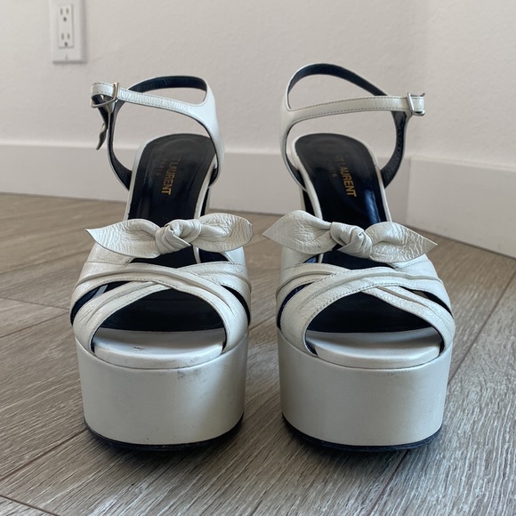 YSL CHUNKY PLATFORM HEELS 🤍 - Picture 4 of 12